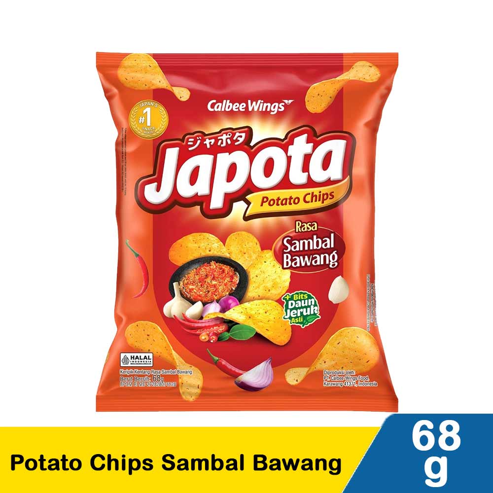 

Japota Potato Chips Sambal Bawang 68 Gram