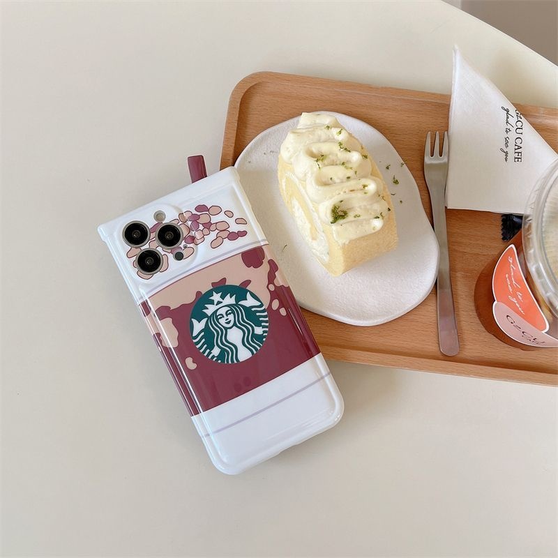 Case Desain Starbucks Milk Tea Cup Untuk iPhone 12 13 11 Pro Max X Xs Max Xr ryhf