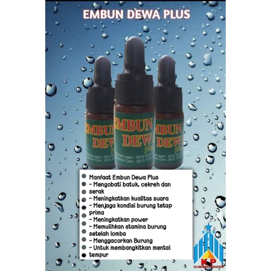 vitamin burung kicau Kibasari EMBUN DEWA PLUS vitamin burung Kibasari Embun Dewa