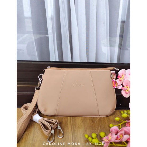 CAROLINE BAG BY INOE BAHAN CHOCOLY ANTI AIR WATERPROOF ORIGINAL GABIA INOE