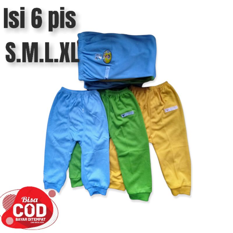 6 pis celana panajang bayi pampers,S.M.L.XL CICO MIKO