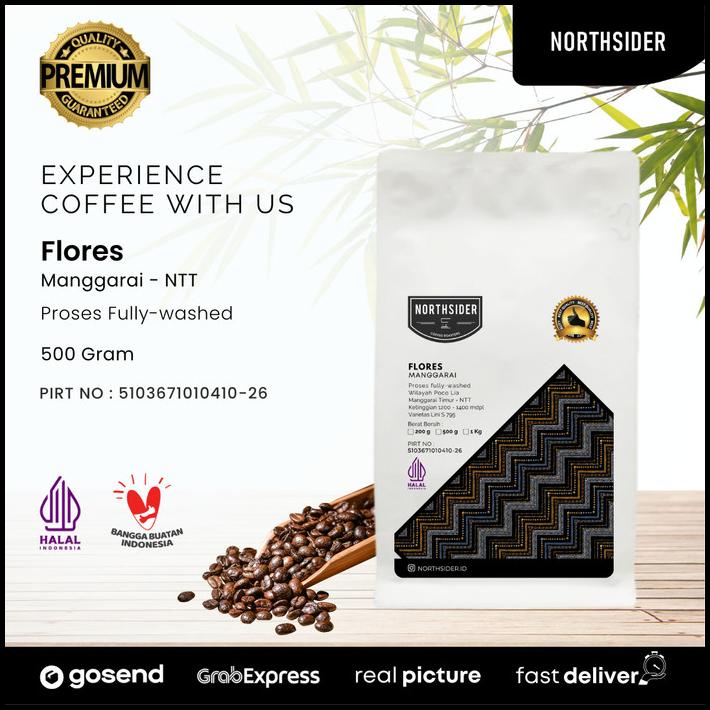 

Biji Kopi Arabika Flores Manggarai Washed - 500Gr Northsider Coffee