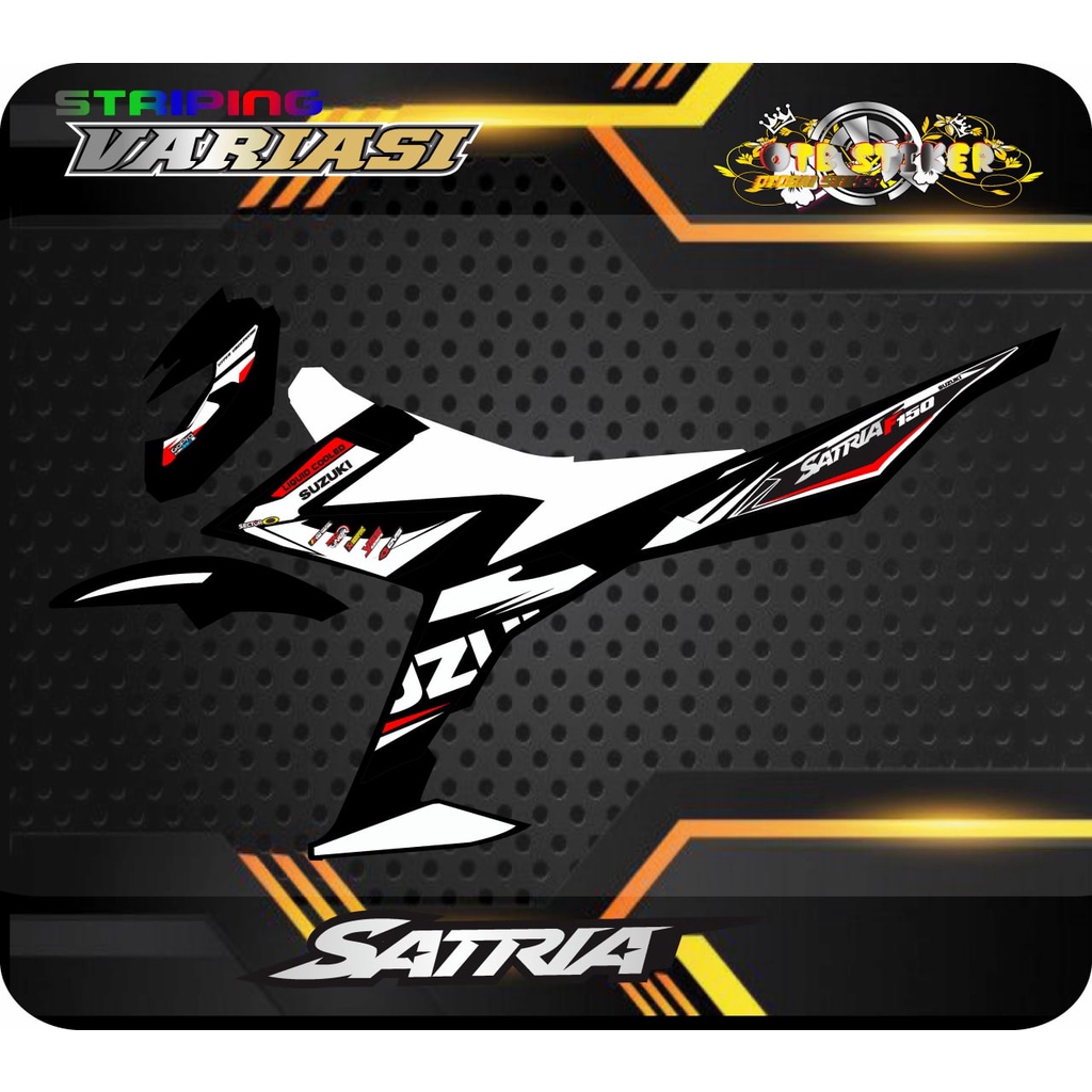 STRIPING VARIASI SUZUKI SATRIA FU INJEKSI TAHUN 2016-2021 MOTIF ROAD RACE 03