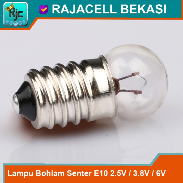 Lampu Bohlam Senter E10 2.5V 3.8V 6V Lampu kecil untuk praktek anak SD