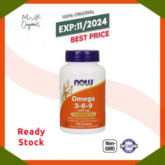 NOW FOODS Omega 369 1000 Mg 100 Softgels