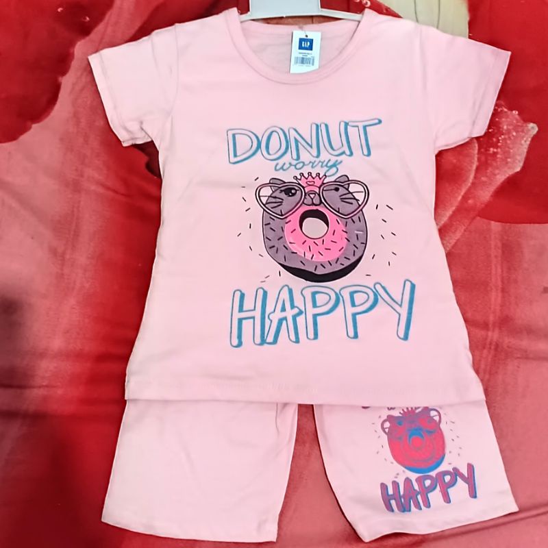 Baju stelan anak polos Baju anak bahan lembut tebal tidak panas pakaian anak laki perempuan baju kaos model kiano