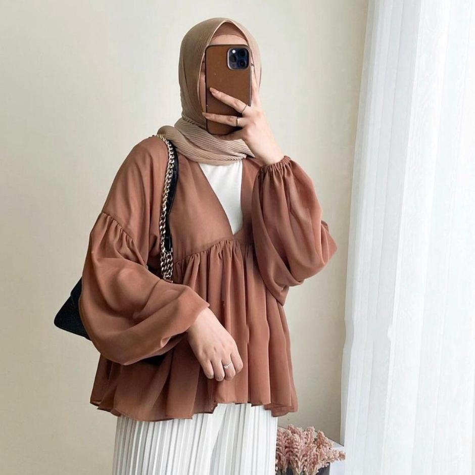 CCR.18Oc22ᴮ ◦ BLOUSE OUTER DEALOVA CERUTY / INZA BLOUSE CERUTI / DEALOVA V-BLOUSE OUTER