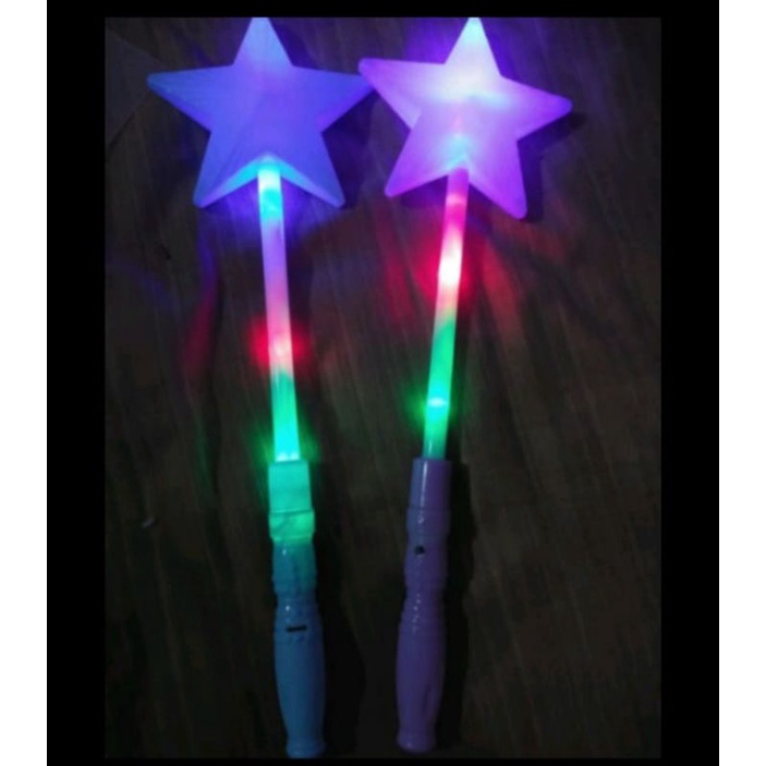 mainan tongkat peri led / mainan tongkat bintang led / tongkat pawai / tongkat karnaval / tongkat ma