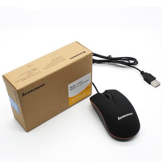 Mouse Lenovo M20 Mouse USB Lenovo Wired Optical Mouse USB Standar mouse kabel untuk komputer laptop