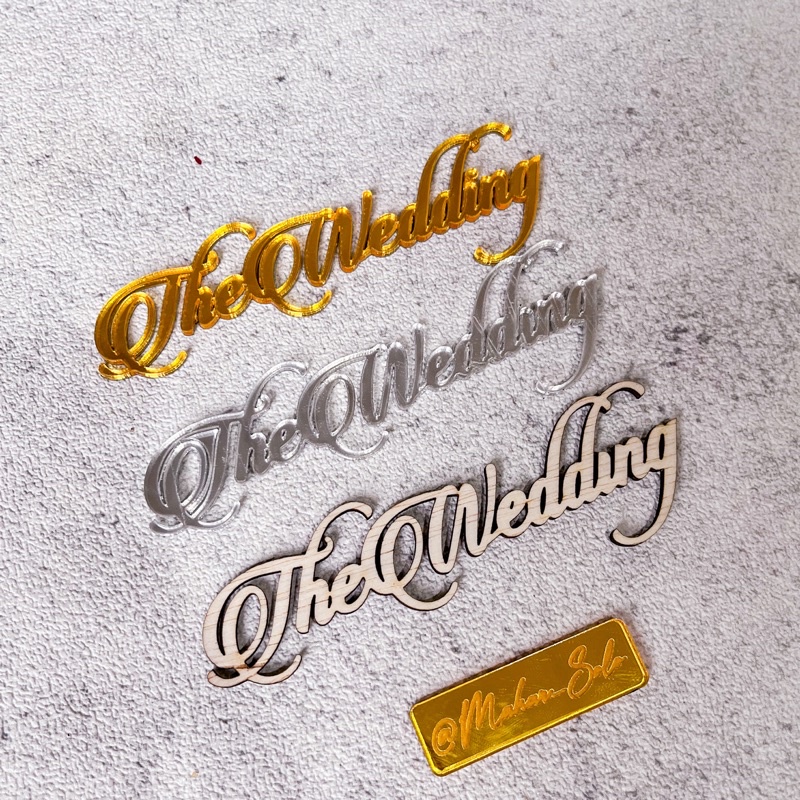 the wedding laser cutting bahan mahar