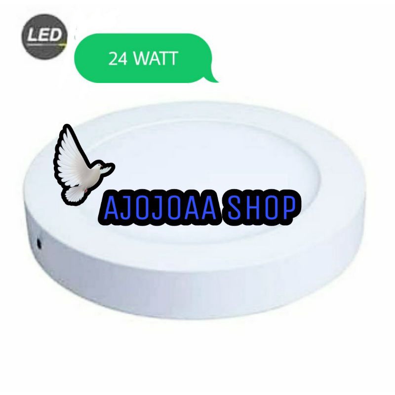 LAMPU DOWNLIGHT LED PANEL OB BULAT 24 Watt STARLUX/OUTBOW 24 W ROUND - Putih, 24 Watt
