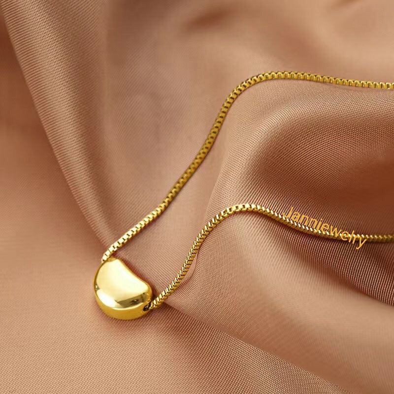 kalung italy clavi chain titanium anti karat&amp;alergi gold colour