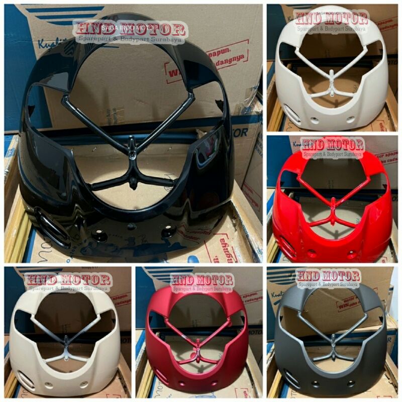 Tameng Tebeng Dasi Dada Panel Cover Lampu Scoopy Fi 2017 2018 2019