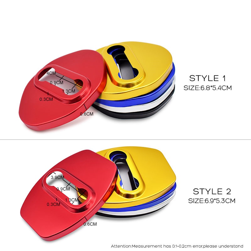 4pcs Cover Pelindung Kunci Pintu Mobil Toyota GR