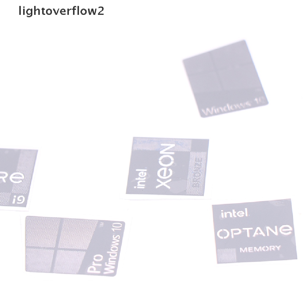 (lightoverflow2) Stiker Komputer Generasi 11 Ccore i9 EVO i7 i5 Win10