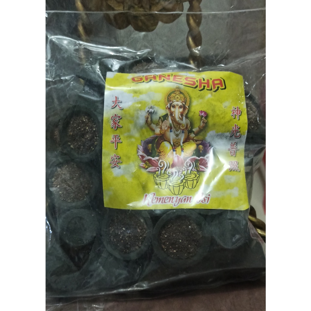 kemenyan menyan kemenyen ISI Warna kuning / hitam bagus ganesha
