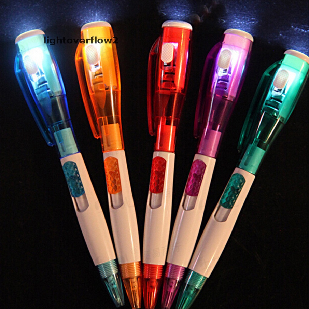 (lightoverflow2) Pulpen Dengan Lampu LED Untuk Sekolah