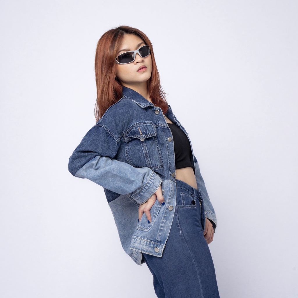 VIERLIN - Jaket jeans oversize 387