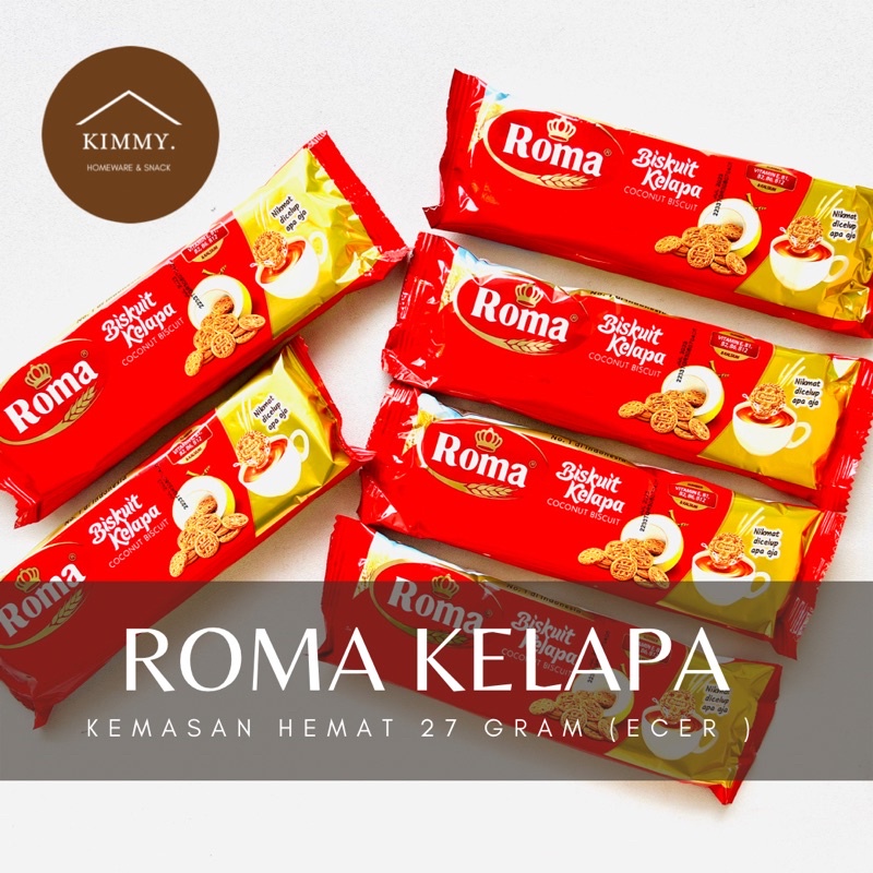 

ROMA KELAPA RENCENG ECER 27 GRAM / BISKUIT ROMA KELAPA ECER / ROMA BISKUIT KELAPA SACHET