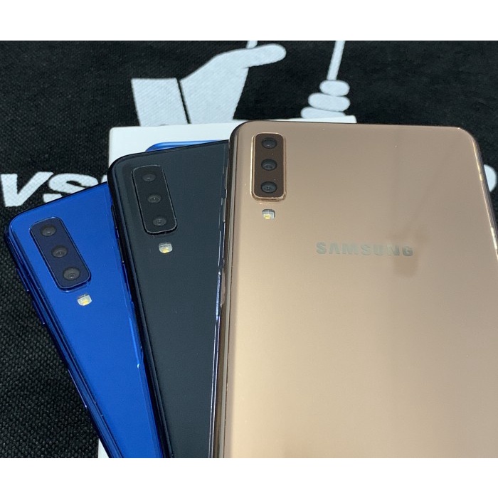 [ Hp / Handphone ] Samsung A7 2018 4/64 Gb Dual Sim Sein Samsung Indonesia Second Bekas Bekas /