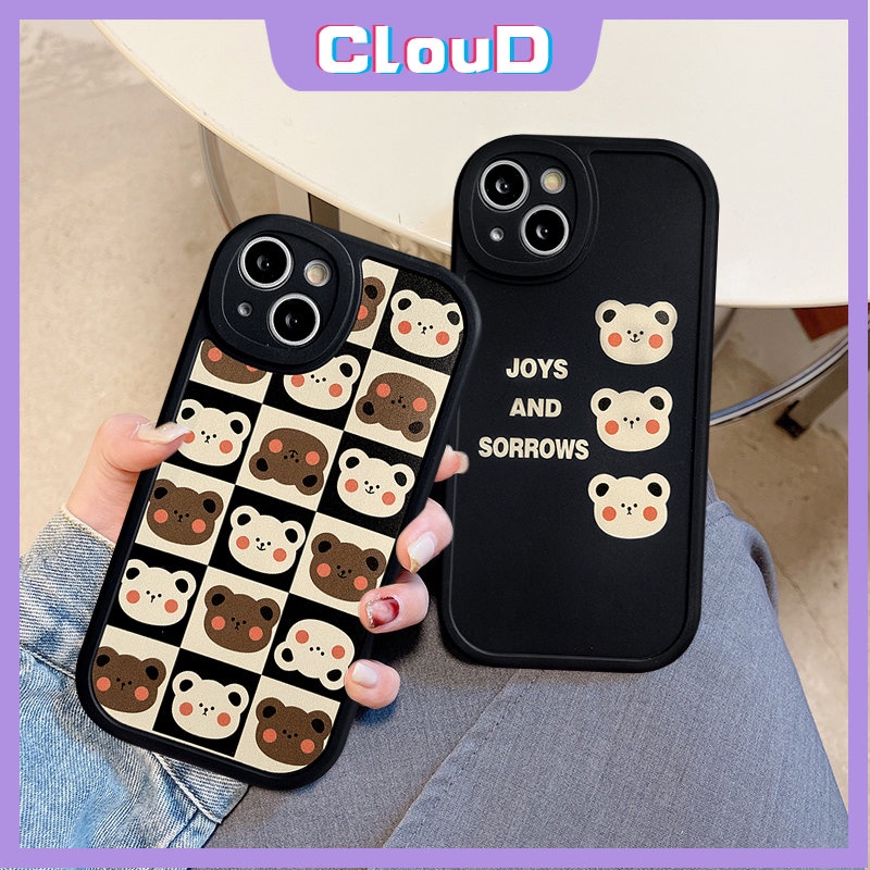 Casing Tpu Redmi Note 9 Note 11s 10 10s 11 Pro 10 Pro Max Plus Note 9s 9Pro 8 8Pro 9A 9 10C 9T 10 10A 9C NFC 11 12X 12lite Motif BeruangCover Pelindung Jatuh