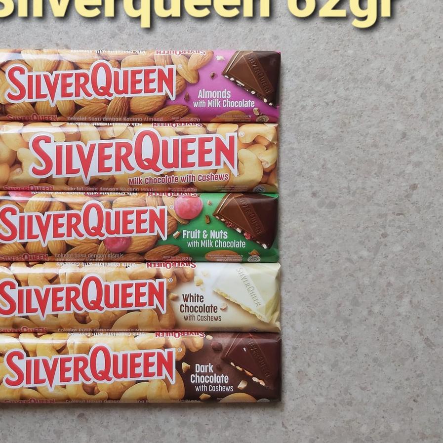 

㊋ Silverqueen cashew ukuran 62gr silverQueen almond 65gr silver queen dark silverqueen white 62gr silverqueen fruitnut 62gr HOT ITEM 3293 ღ