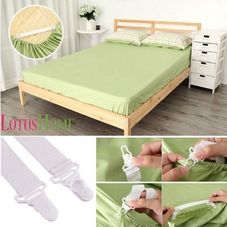 TALI KARET STRAP SPREI UJUNG KASUR 4PCS / PENGAIT JEPITAN SUDUT BED PENGIKAT PENGENCANG KAIN SPREI BED SHEET GRIPPERS