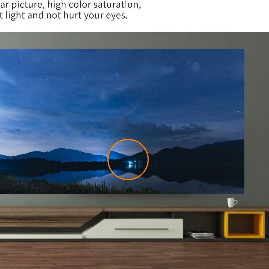 Cek Disini--Ekleva Tirai anti-cahaya proyektor 16: 9 100 60 inci 3D HD