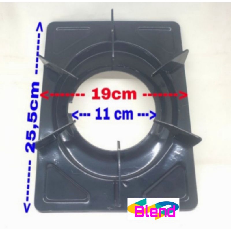 Tatakan Quantum kaki 6 LUBANG BESAR Kompor Gas/Tungku Dudukan Nampan