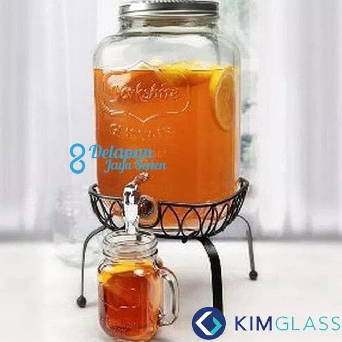 Dispenser Kaca 8L/ Dispenser Jus/ Glass Water Jug/ Water Tank