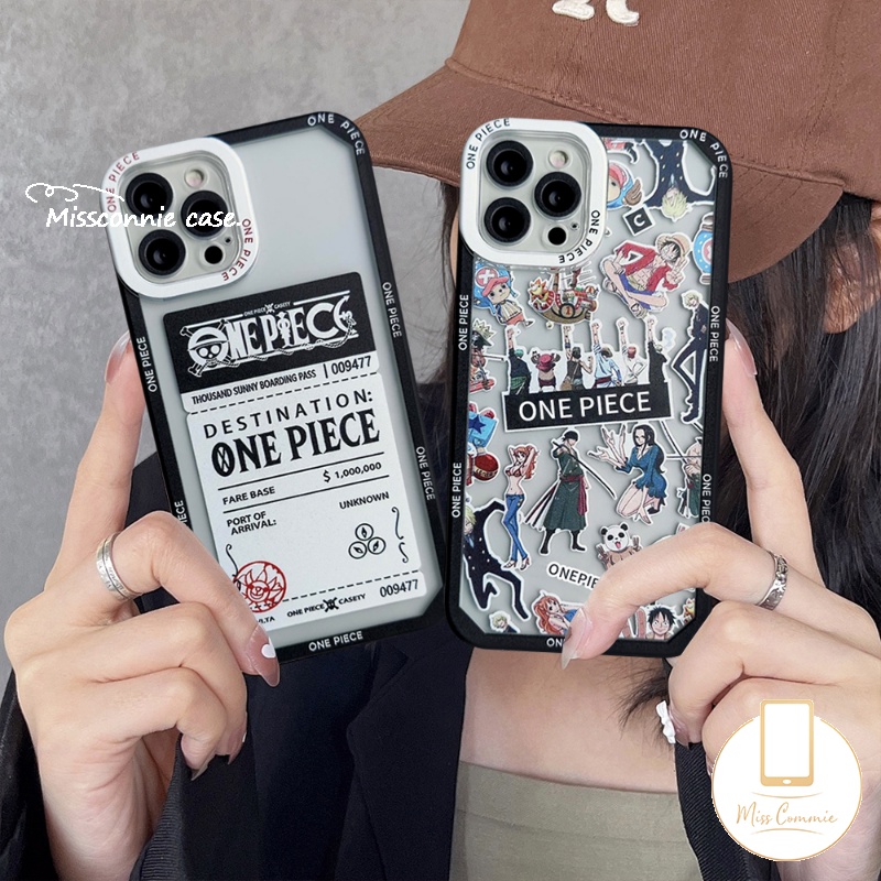 Case NFC Motif Kartun One Piece Untuk Redmi 9 10 9A 10A 10C 9T 9C Note 11 9Pro 9 8 9s 11s 10Pro Max PO CO X3 Pro PO X3 Cover Lembut Untuk Tiket