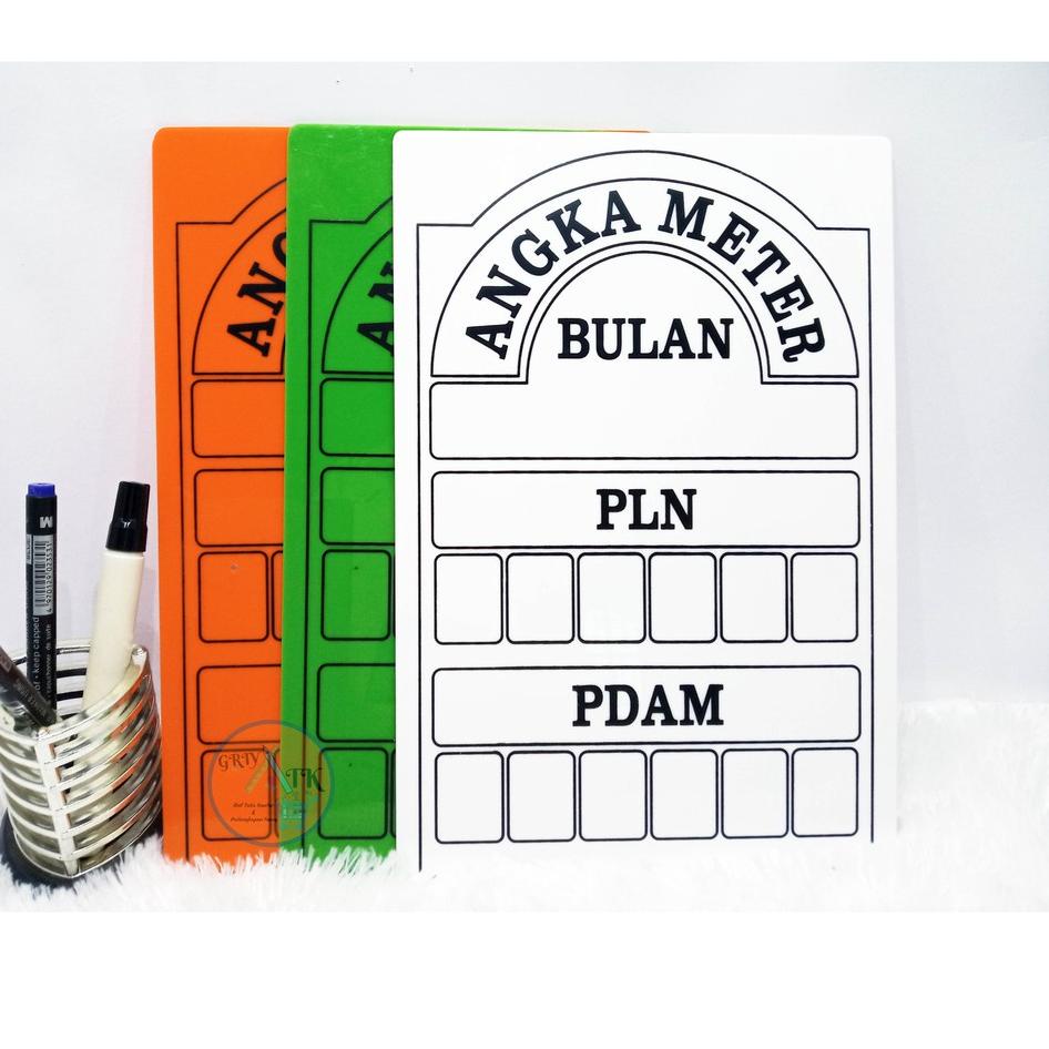 

Promo Papan Meteran PLN dan PAM / PDAM Tulis Akrilik dengan Spidol Whiteboard . . . . . .