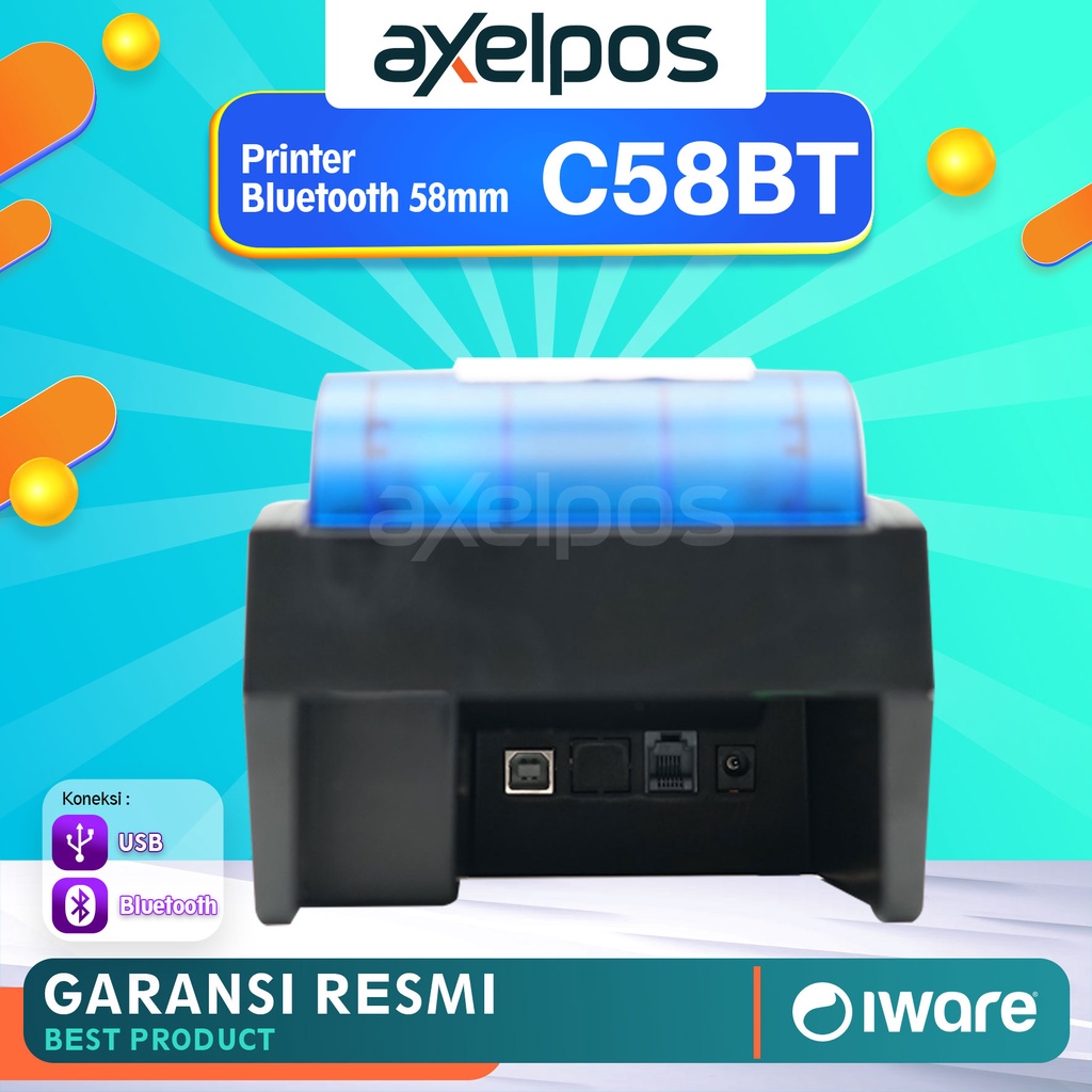 PRINTER BLUETOOTH KASIR IWARE C-58BT SUPPORT CASH DRAWER