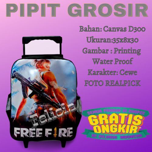 Tas Ransel Troly Free Fire Baru Best Seller