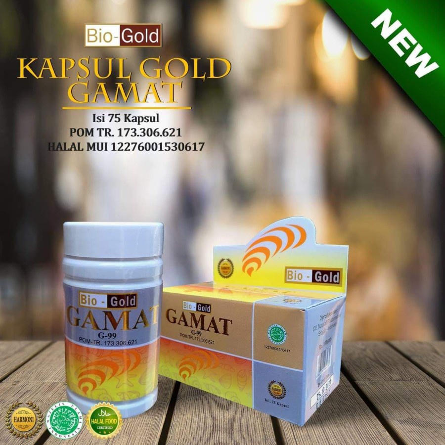 Kapsul gamat bio gold /Bio gold kapsul isi 75 asli original