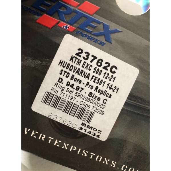 Piston Kit Ktm Husqvarna 500 Vertex