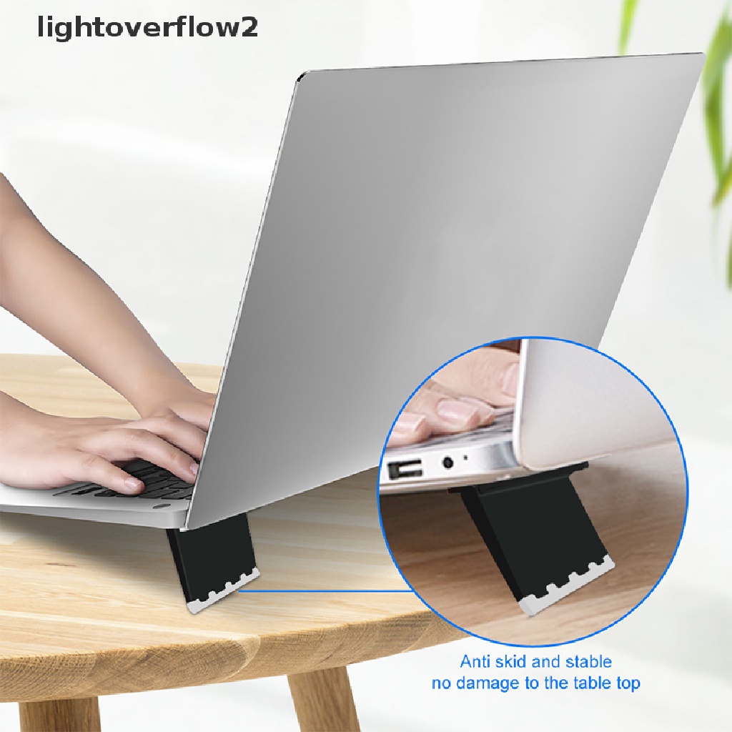 (lightoverflow2) 1 Pasang Rak Pendingin Laptop / Komputer / Keyboard Portable