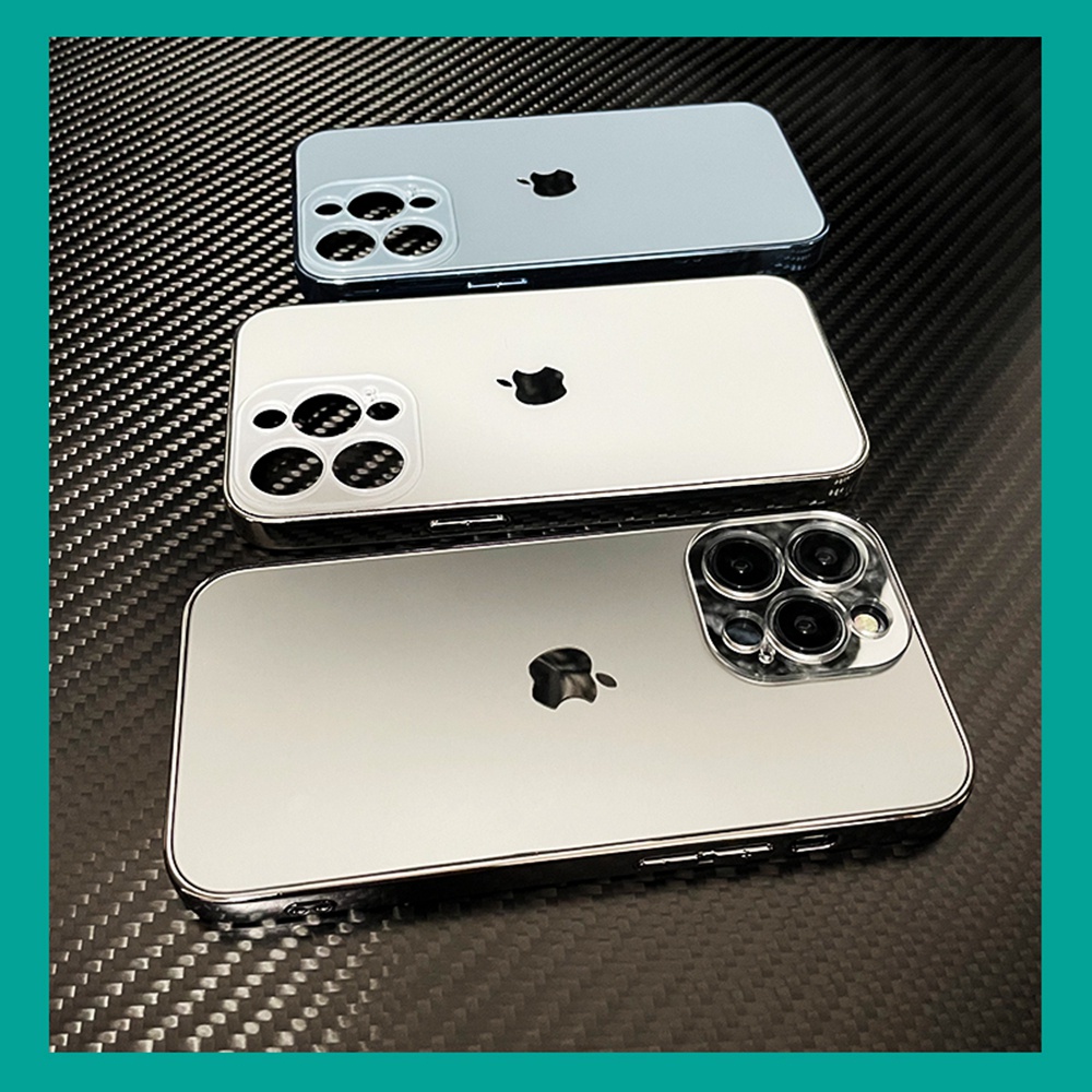 (Deep Purple) AG Hard Case Tempered Glass Matte Untuk iPhone 14 Pro MAX 13 12 11 Pro MAX 14 Plus