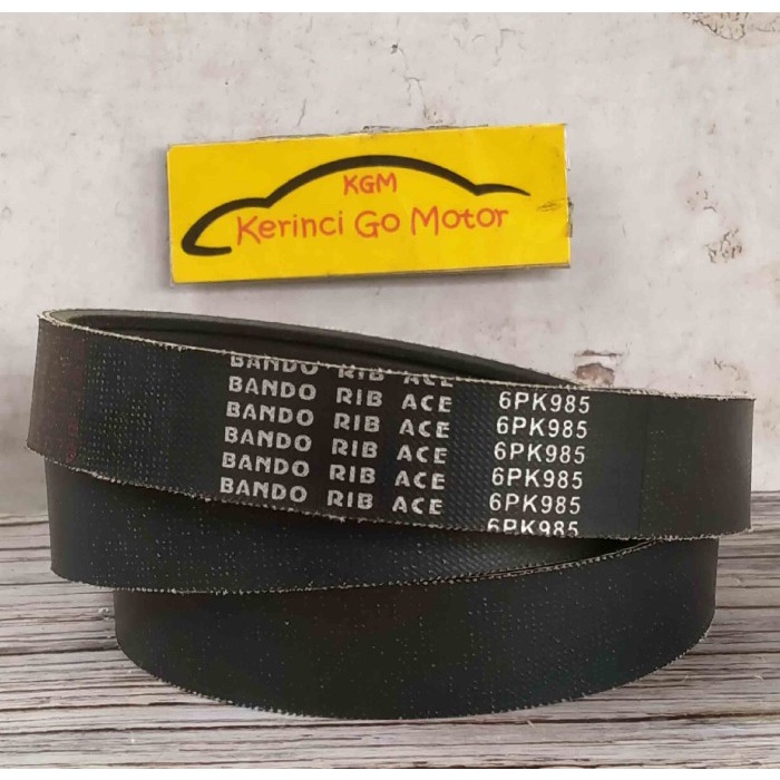 BANDO VAN BELT 6PK 985 RIB BELT TALI KIPAS 6PK-985 FAN BELT ALUR