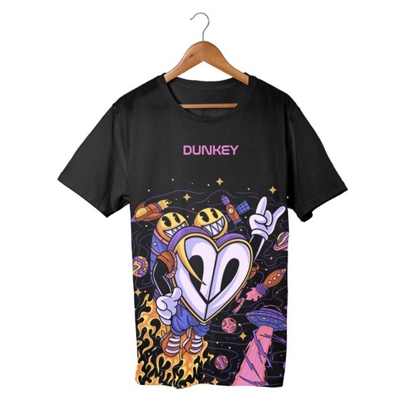 dunkey rocket tshirt | tshirt pria | kaos distro pria | kaos oversized