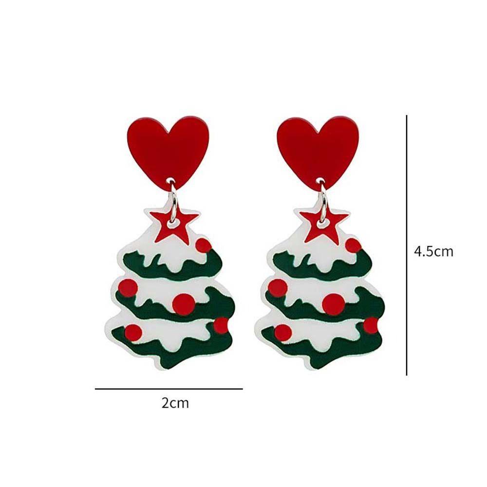 Mxbeauty Anting Natal Pesta Lonceng Kreatif Perhiasan Aksesoris Pohon Natal Drop Earrings Christmas Ear Hook