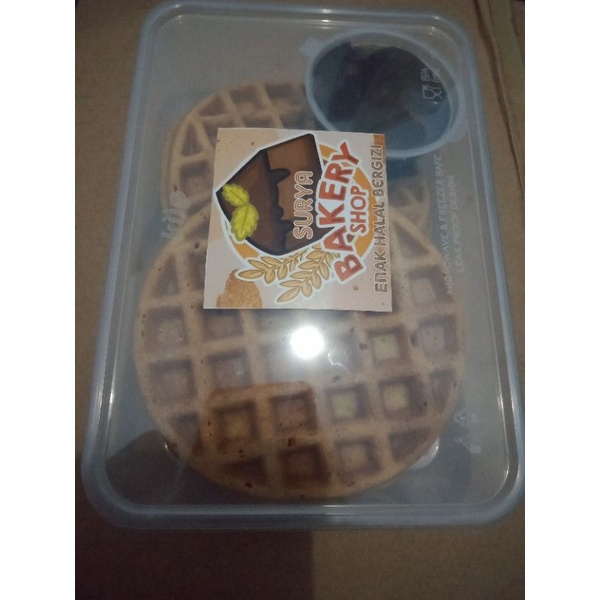 

Waffle Frozen Food isi 3 + Toping Coklat