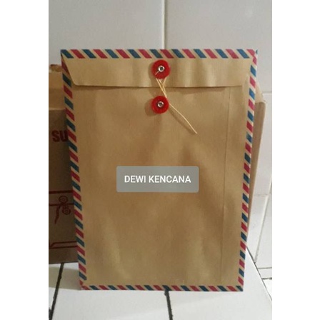 

Amplop Tali Coklat 310 Merk Airmail Folio