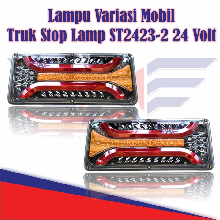 Lampu Variasi Mobil Truk Stop Lamp ST2423-2 24 Volt