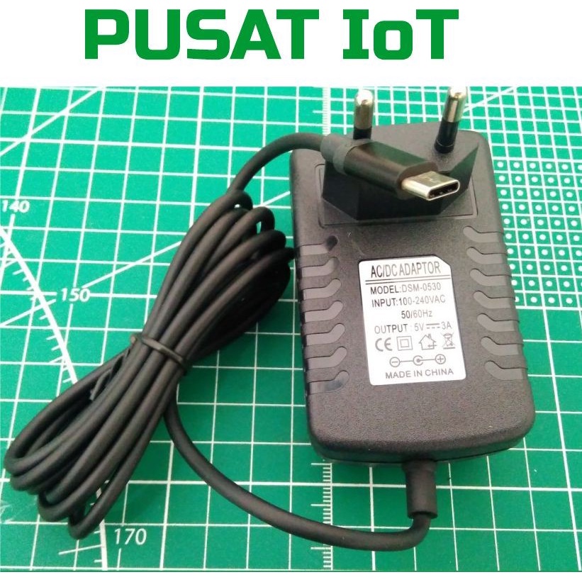 Adaptor Raspberry Pi 4 type C 5V 3 Ampere