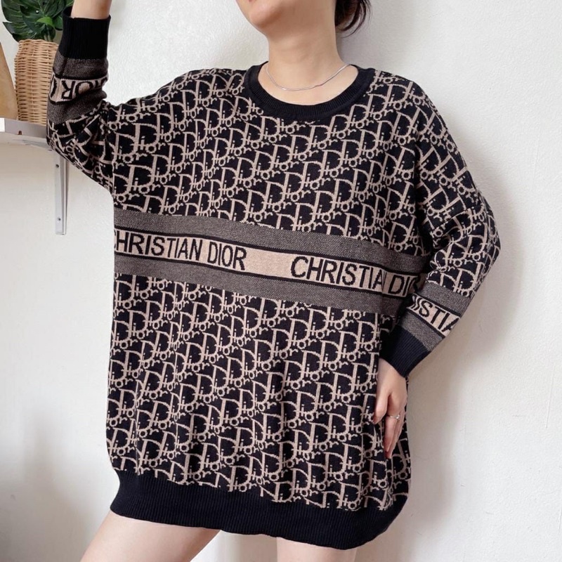 SWEATER CAIRO CHRISTIAN DIOR KNIT RAJUT OVERSIZE JUMBO XXL