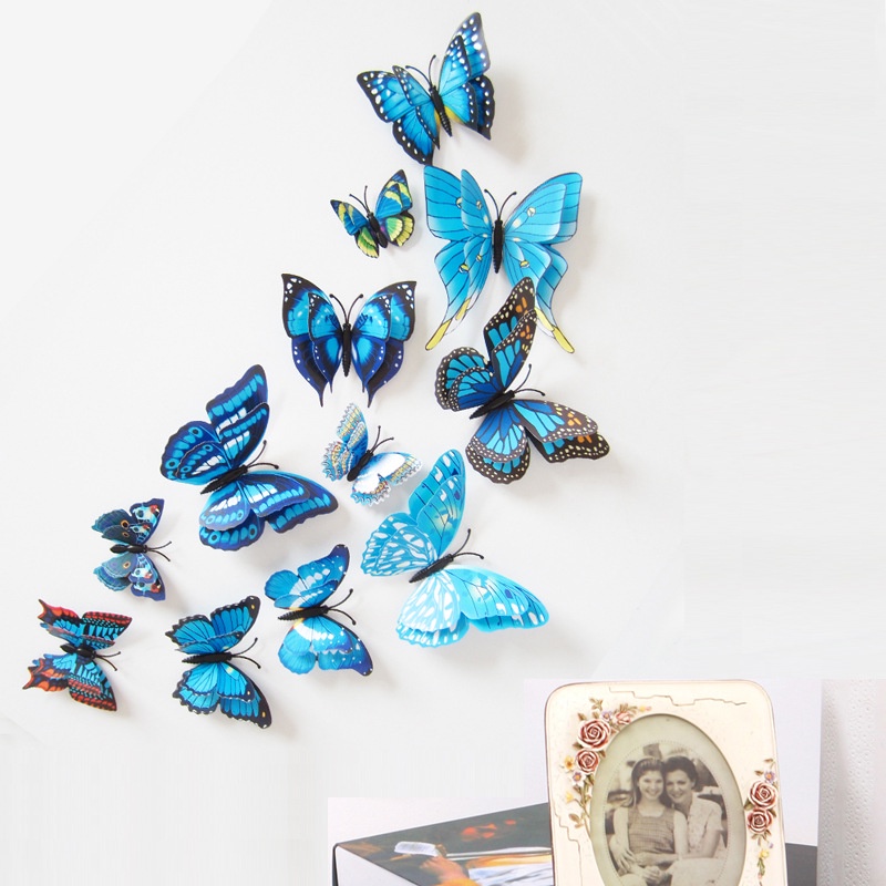 RELIZA KUPU KUPU BUTTERFLY 3DIMENSI PREMIUM WALL STICKER DINDING