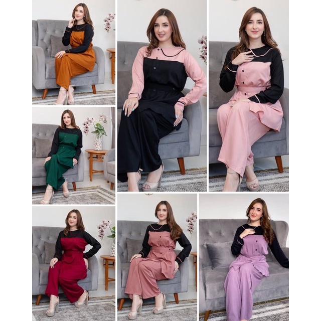 Daster Arab Dlusia SILLA One Set Twill Premium JUMBO