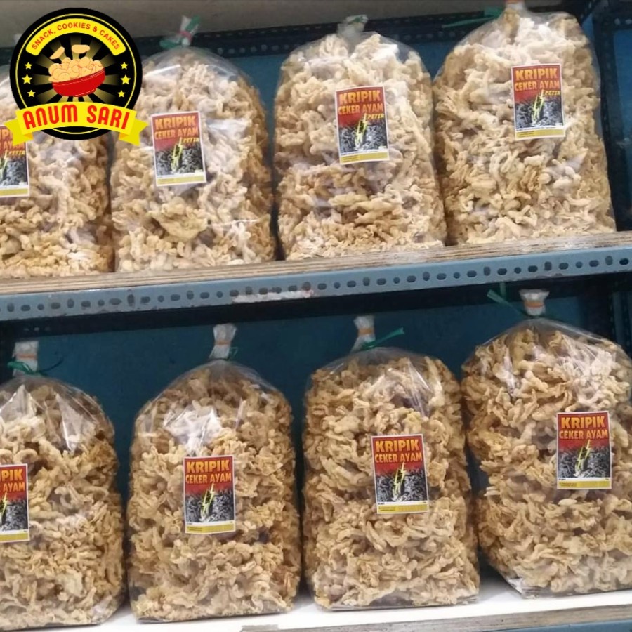 

Ay00! Keripik Ceker Cakar Ayam Gurih Renyah 100 Gram - Anum Sari