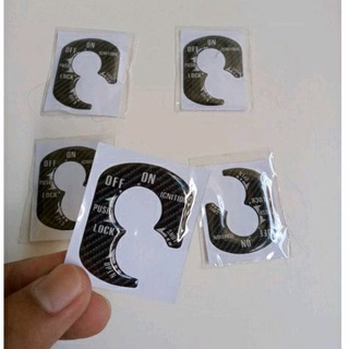 STIKER EMBLEM KONTAK KUNCI BEAT SCOOPY VARIO KARBU TIMBUL KUALITAS TERBAIK